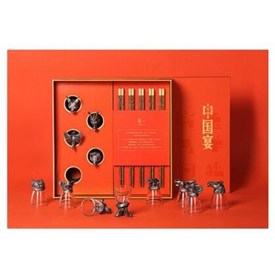 中國(guó)宴雞翅5人筷子套裝